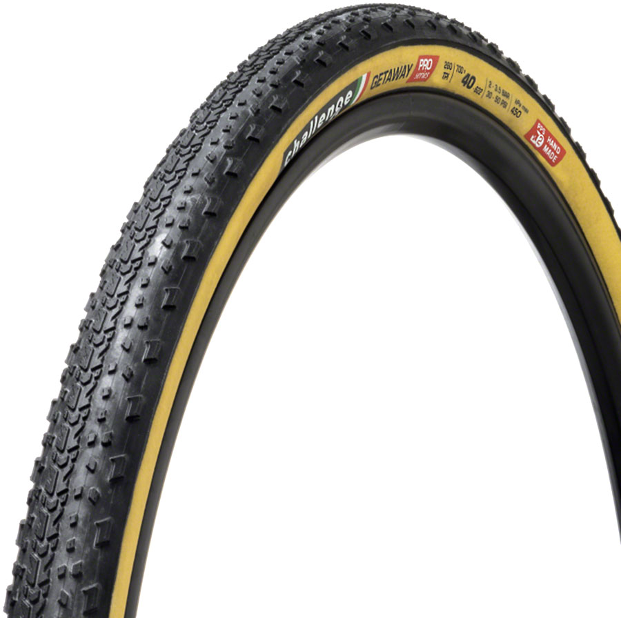 Challenge Getaway Pro Tire X Clincher Folding Black Tan