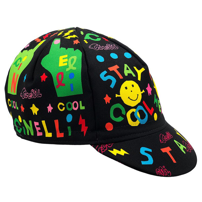 Cinelli Cycling Cap, Binkow Art, Stay Cool, Black