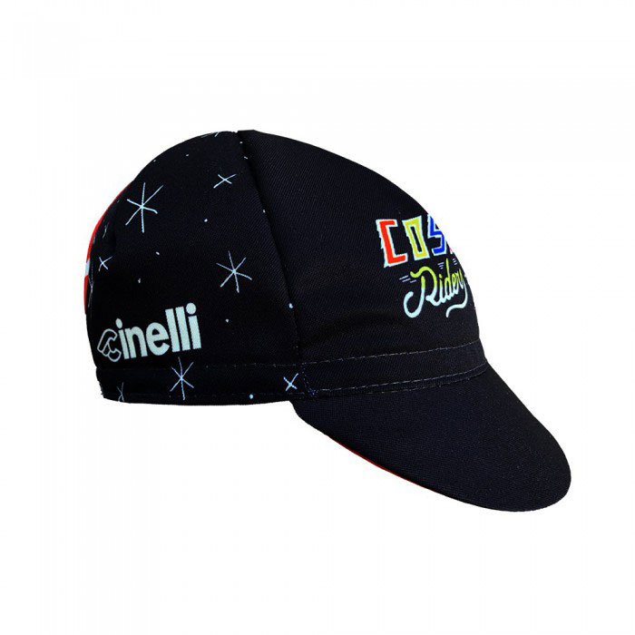 Cinelli Cycling Cap, Mora Art, Cosmic Riders, Black