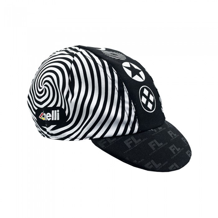 Cinelli Cycling Cap, Futura Spiral, Black