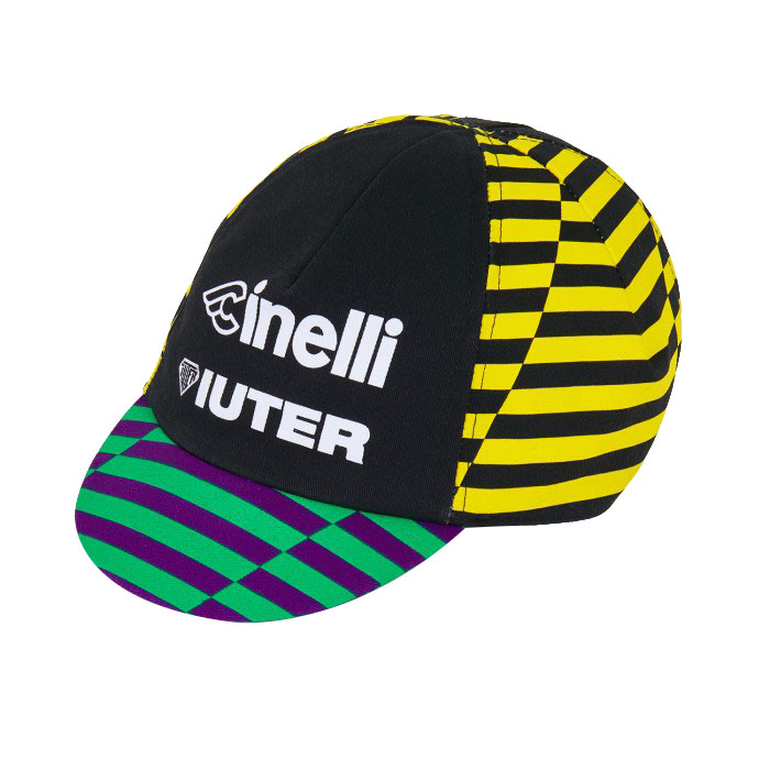 Cinelli Cycling Cap, Circolo Ciclistico Iuter, Black/Yellow