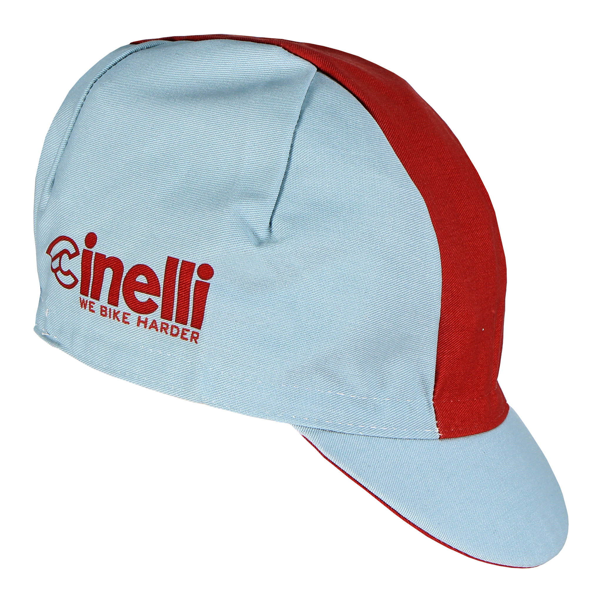 Cinelli Cycling Cap,We Bike Harder, Red Line