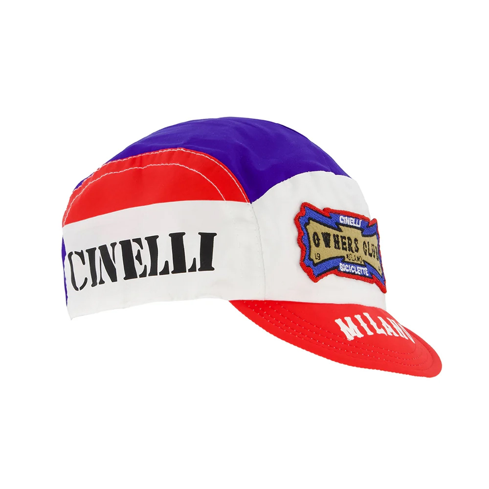 Cinelli Cycling Cap, Explorer Owners Club, Red/Blue