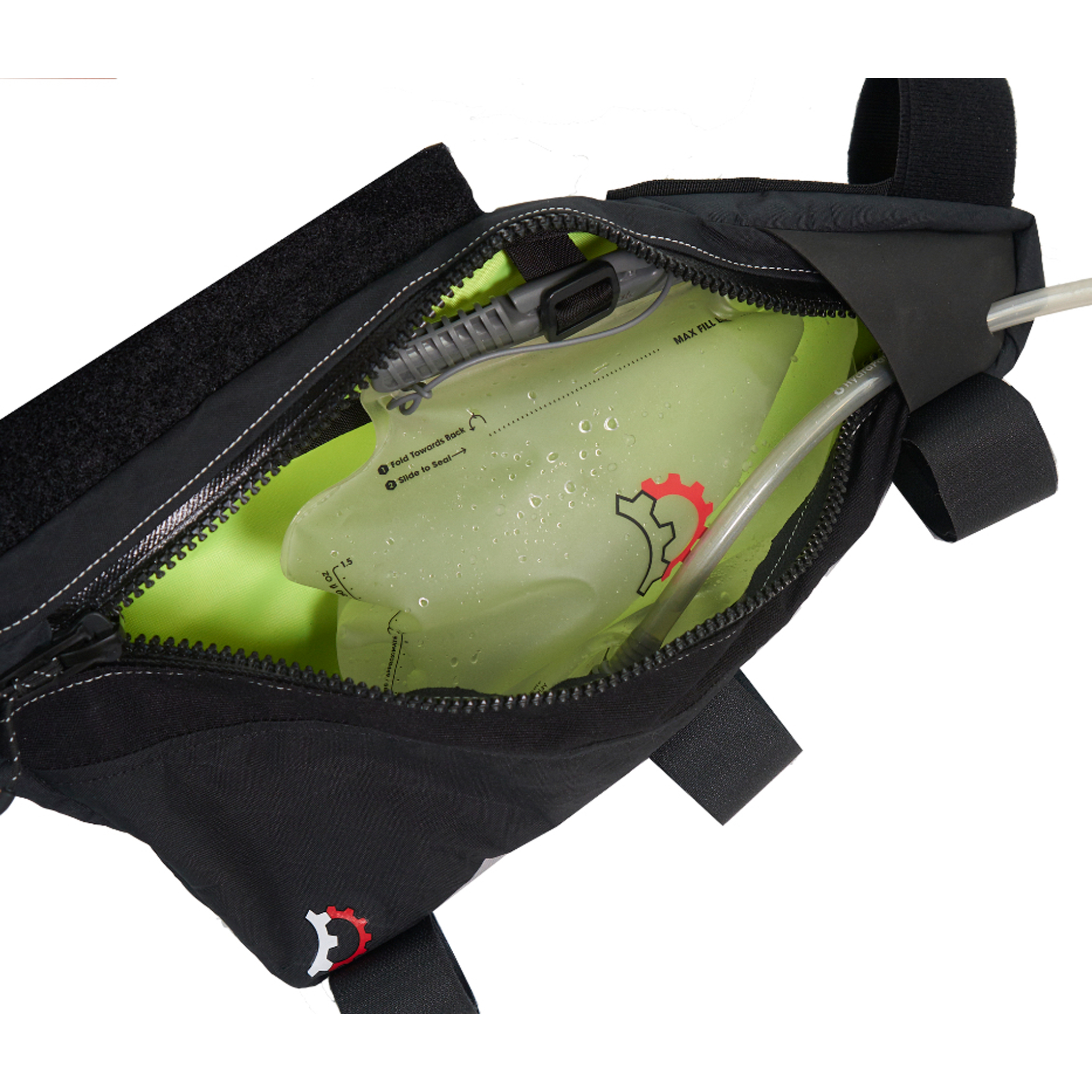 Revelate Designs Choss Frame Bag Hydration Bundle, Large, Black