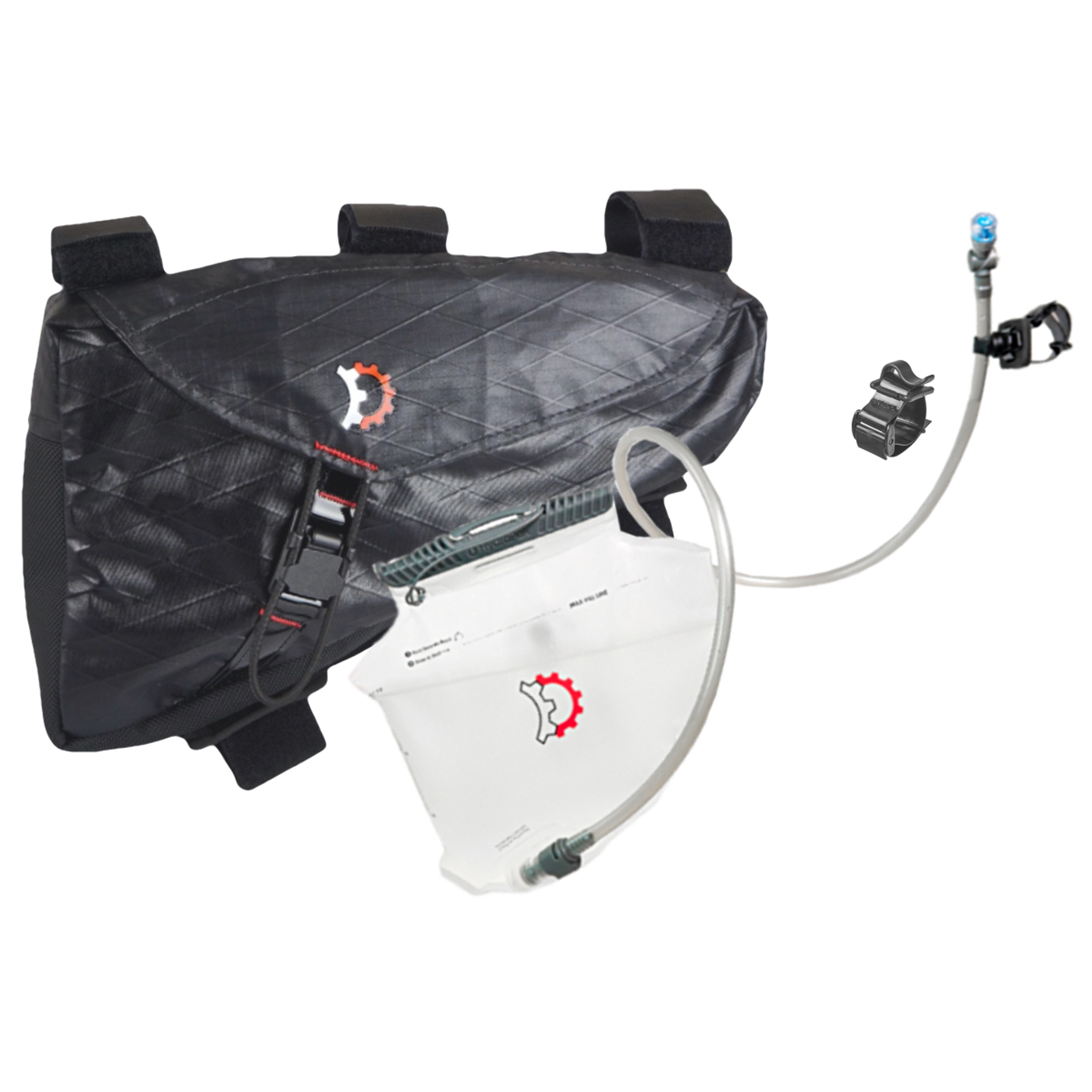 Revelate Designs Hopper Frame Bag Hydration Bundle, Black