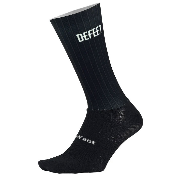 DeFeet Evo Jet 6.75" Socks 9.5-11.5 Large,  Black