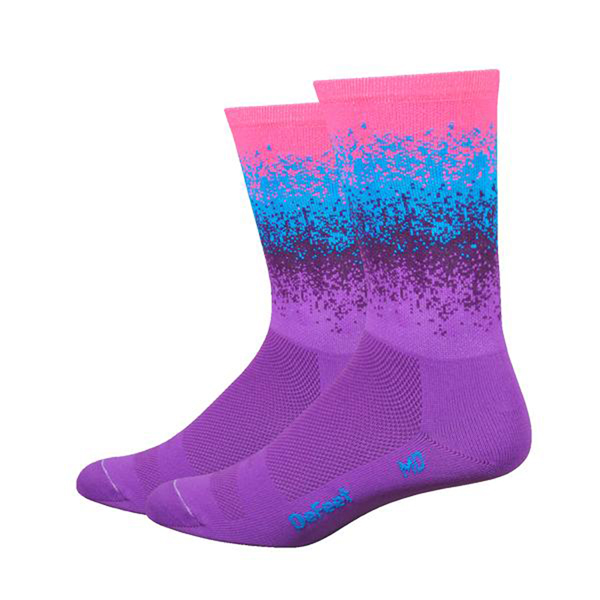 DeFeet Aireator 6" Ombre Socks, 7-9, Purple