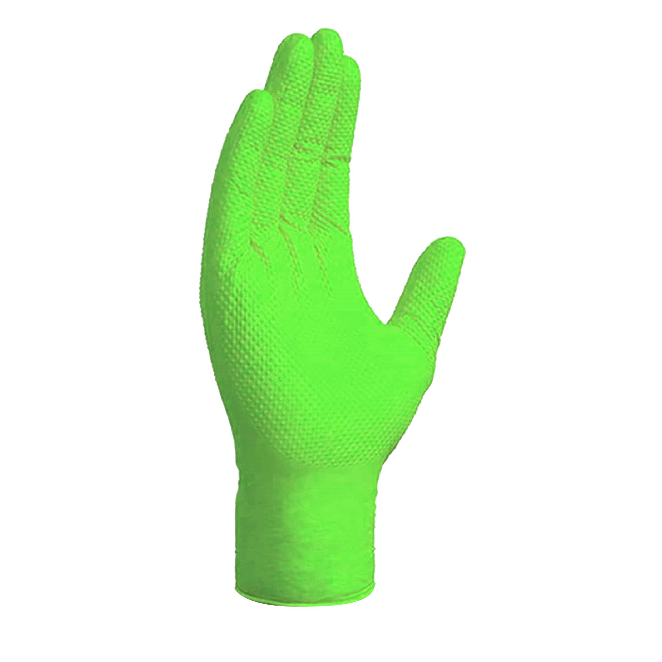 Gloveworks Heavy Duty Nitrile Work Gloves, Green, Medium, 100/Box