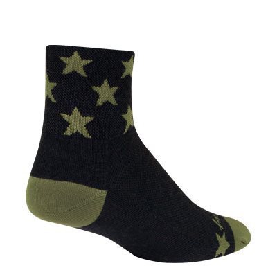 Sockguy Scout Wool Crew 3" Socks, 5-9, Black