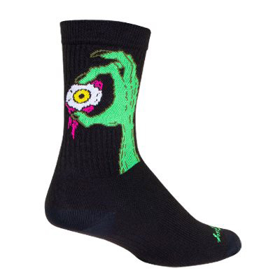 Sockguy Stink Eye Crew 6" Socks, 5-9, Black