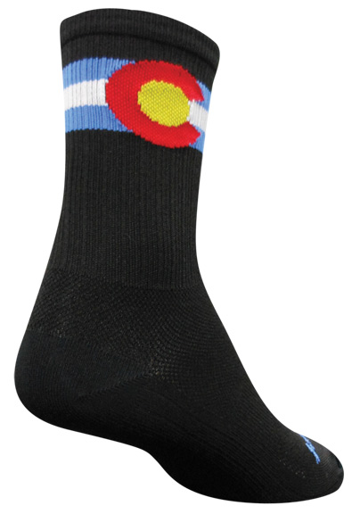 Sockguy Colorado SGX6 Socks, 9-13, Black