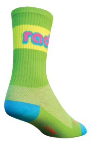 Sockguy Rad Crew Socks, 9-13, Green