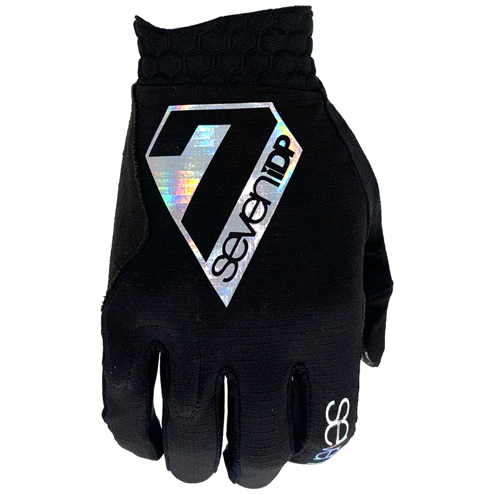 7iDP Project gloves, L, Black/Holographic  