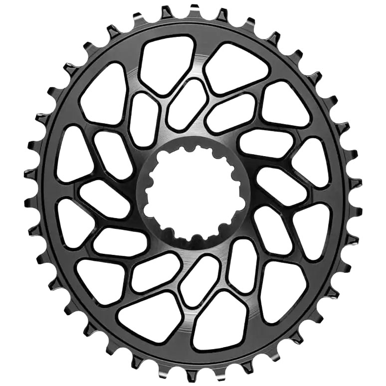 absoluteBLACK Spiderless GXP/BB30 DM Oval Chainring, 36T, Blk