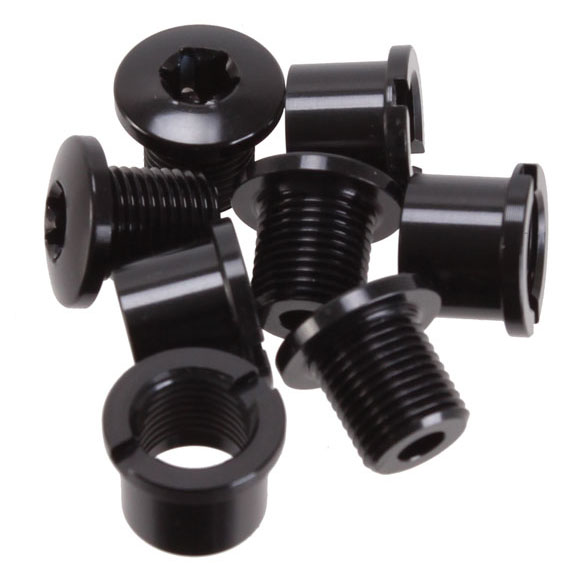 Absolute Black T-30 Chainring Bolt Set, Long Bolts and Nuts, 8pc
