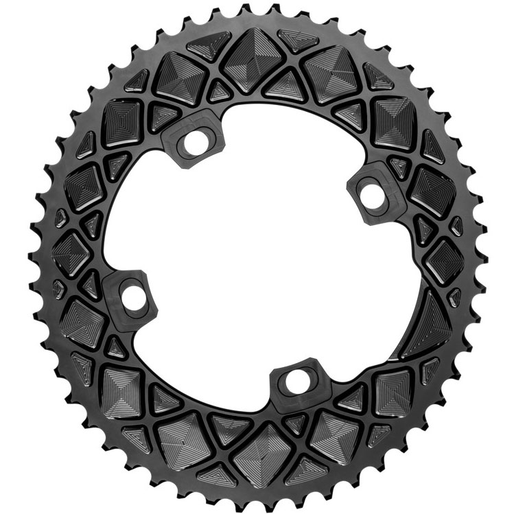 Absolute Black FSA ABS Oval Chainrings 4&5x110BCD 53T - Black 