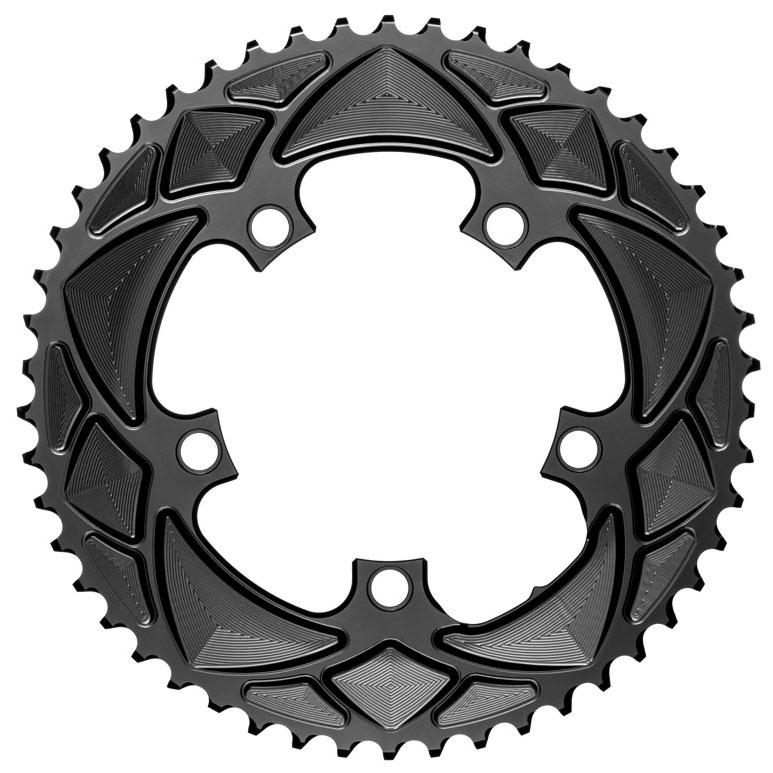 Absolute Black Round Chainring, 5x110BCD 50T - Black