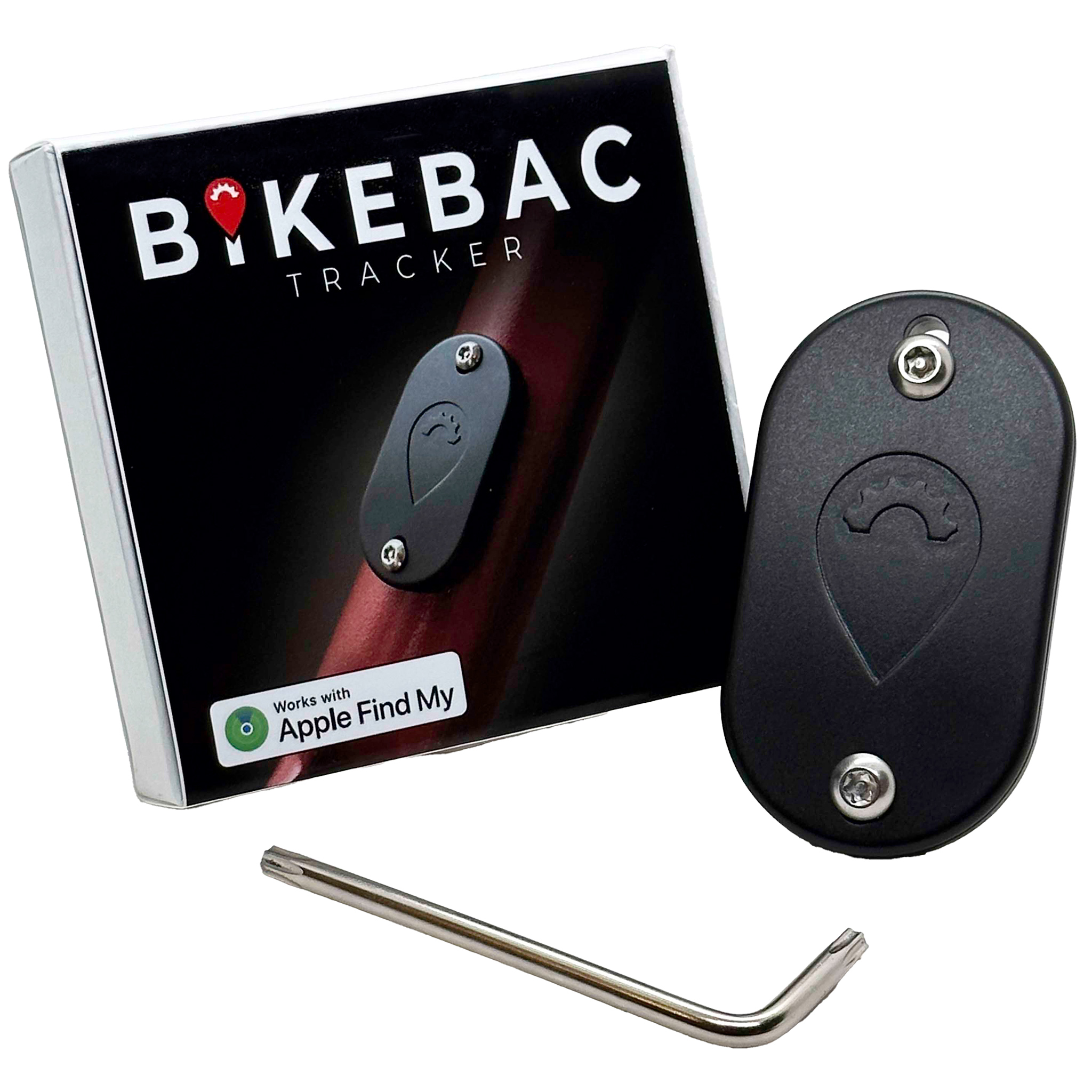 BikeBac Bike Tracker, Black, Each