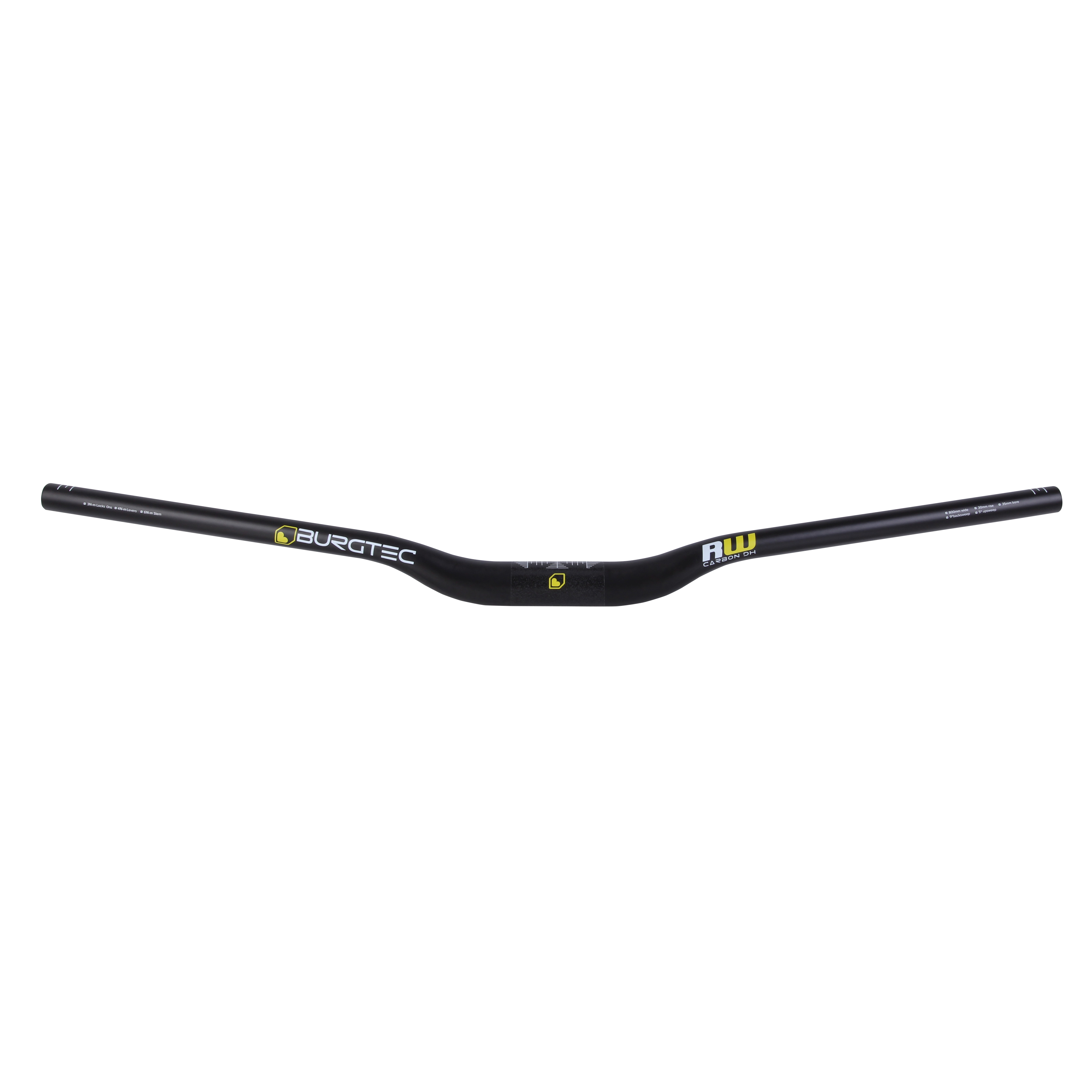 Burgtec Ride Wide Carbon DH Riser Bar, (35) 30/800mm - UD Blac