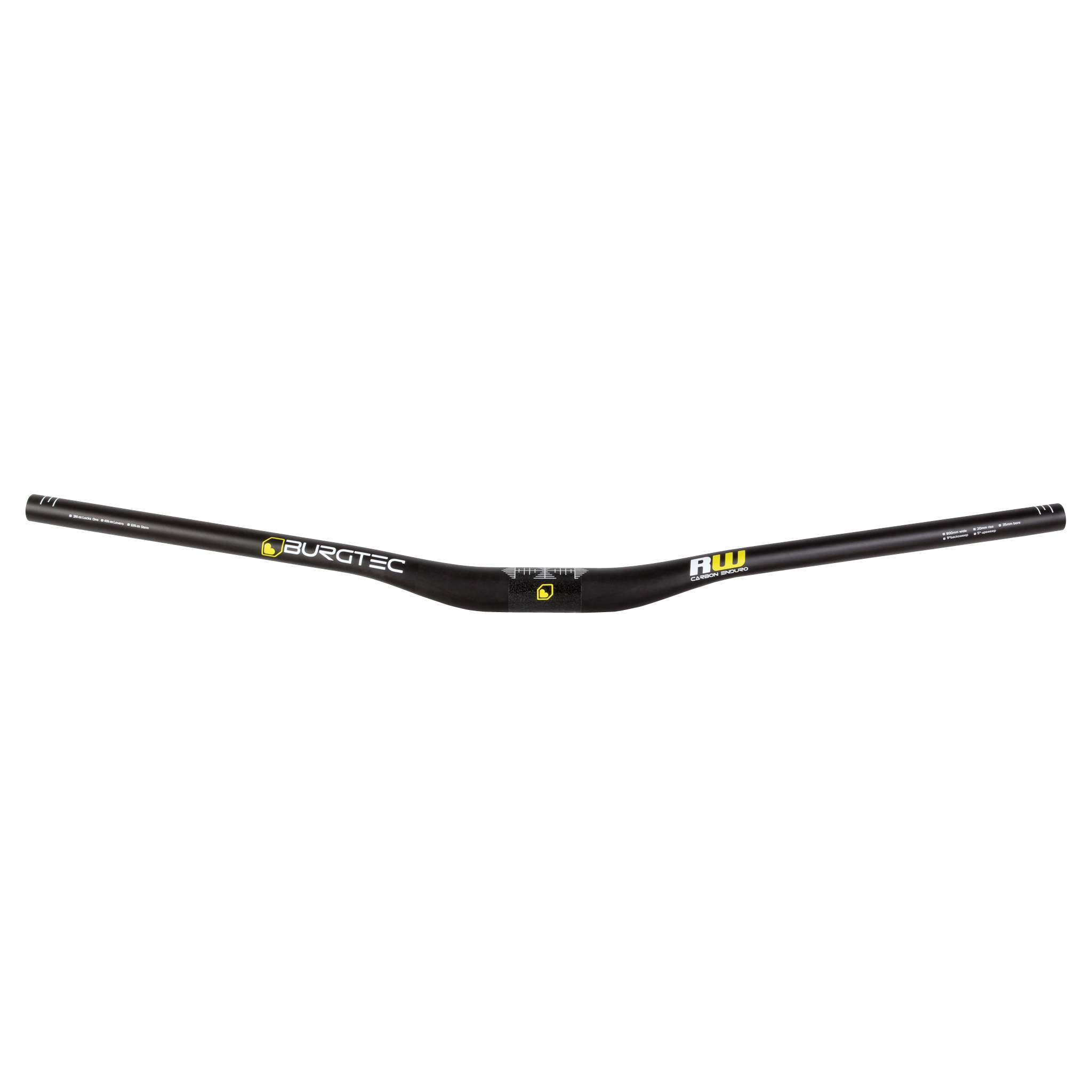 Burgtec Ride Wide Carbon Enduro Riser Bar, (35) 20/800mm - UD