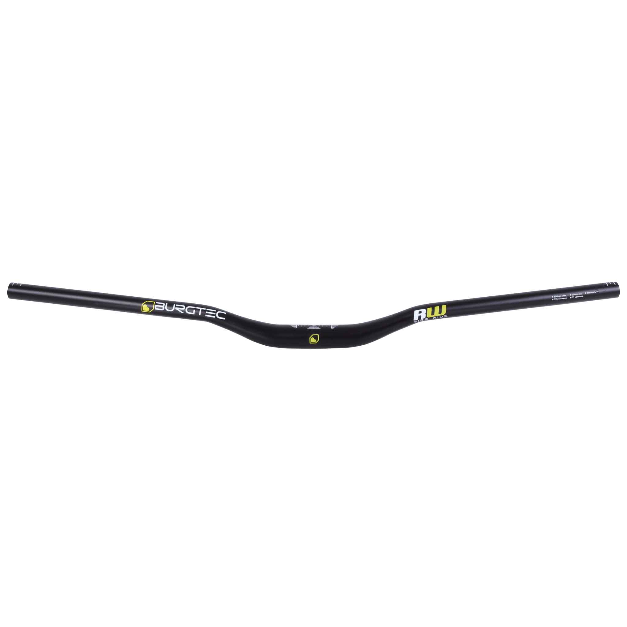 Burgtec Ride Wide Enduro Riser Bar, (31.8) 30mm/800mm - Black