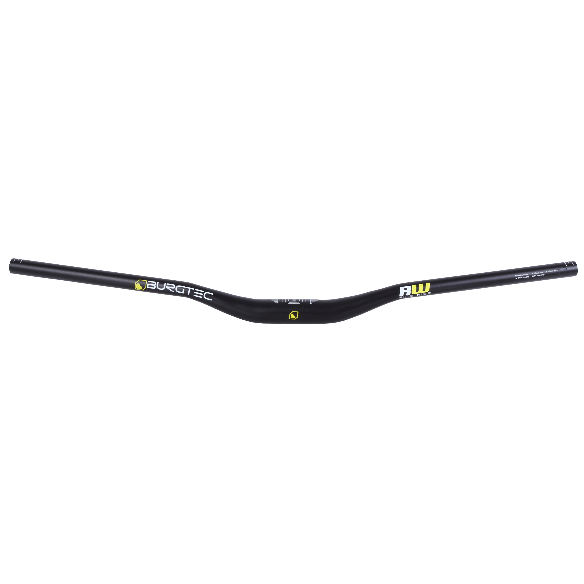 Burgtec Ride Wide Enduro Riser Bar, (35) 30mm/800mm - Black