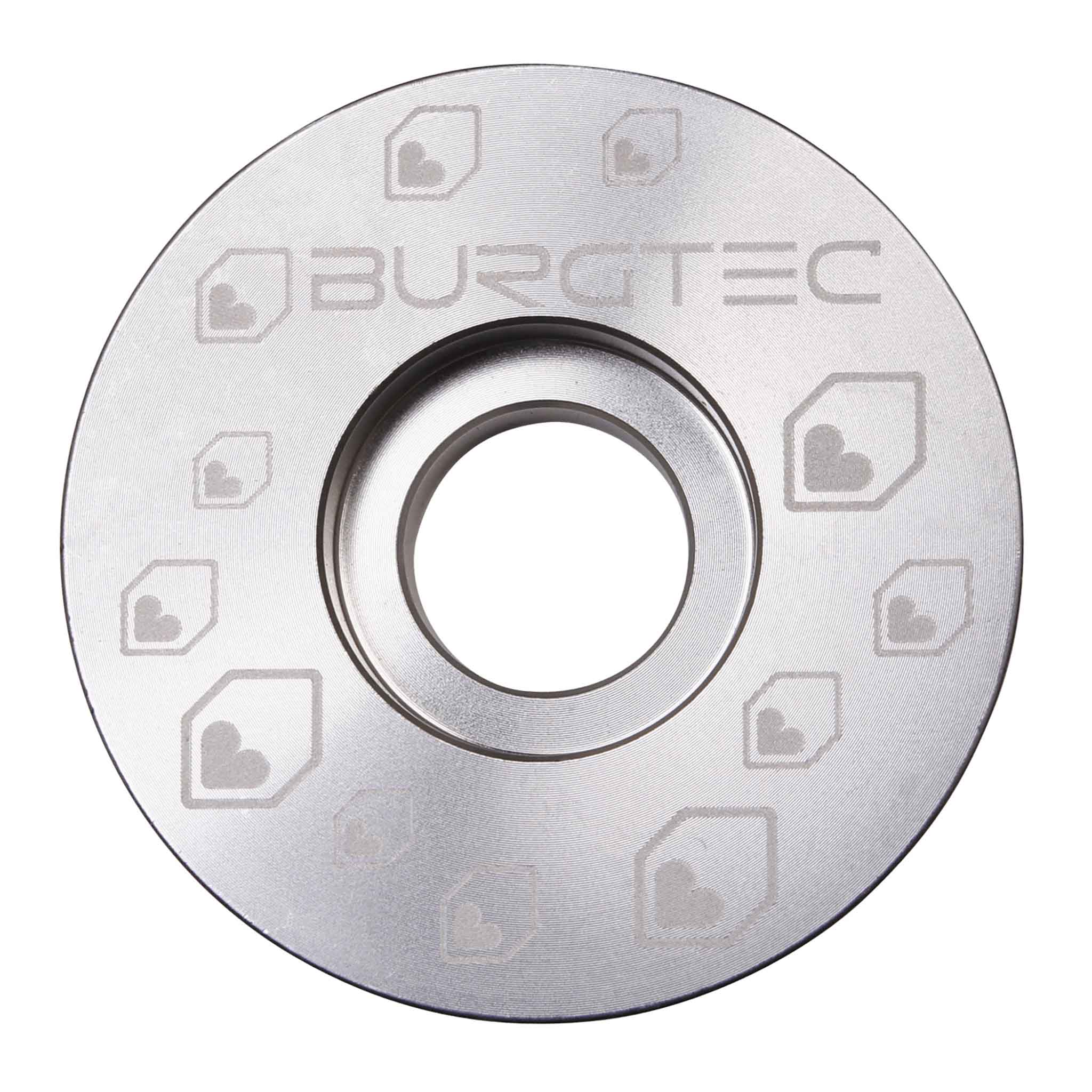 Burgtec Top Cap - Rodium Silver