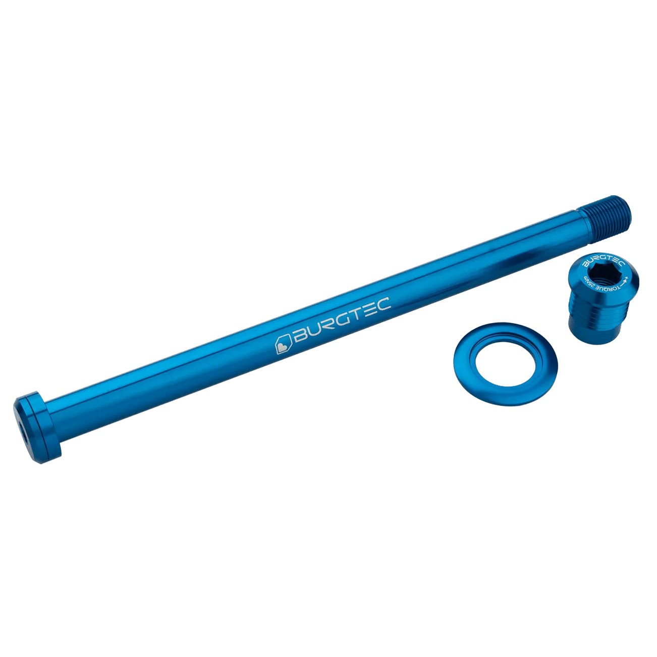 Burgtec Trek 184.5mm Rear Axle, Deep Blue