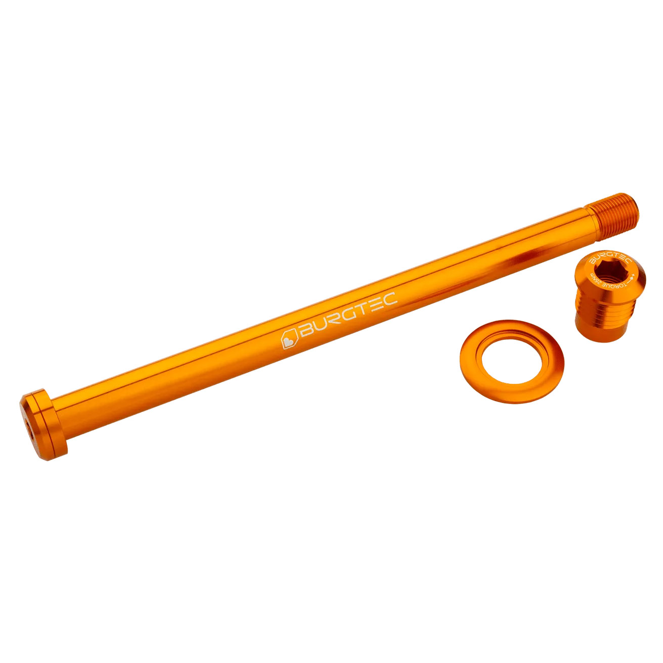 Burgtec Trek 184.5mm Rear Axle, Iron Bro Orange