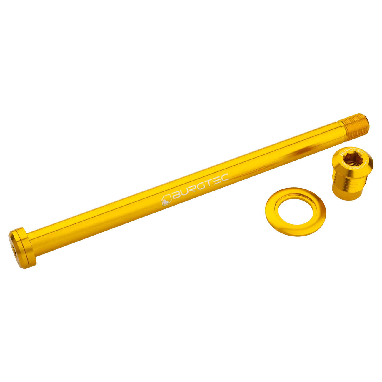 Burgtec Trek 184.5mm Rear Axle, Burgtec Bullion Gold