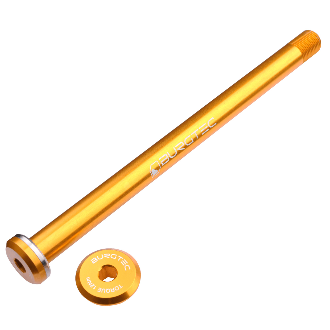 Burgtec Santa Cruz Rear Axle, 12x168.5mm - Bullion Gold