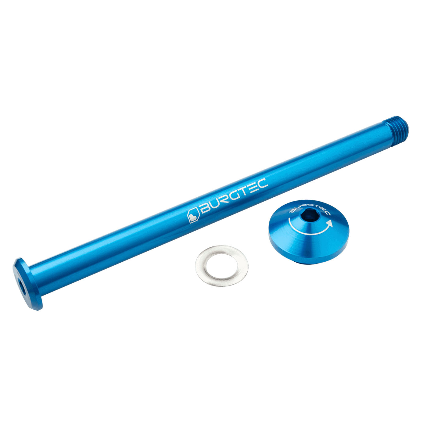Burgtec Yeti Boost Rear Axle, 12x170mm - Deep Blue