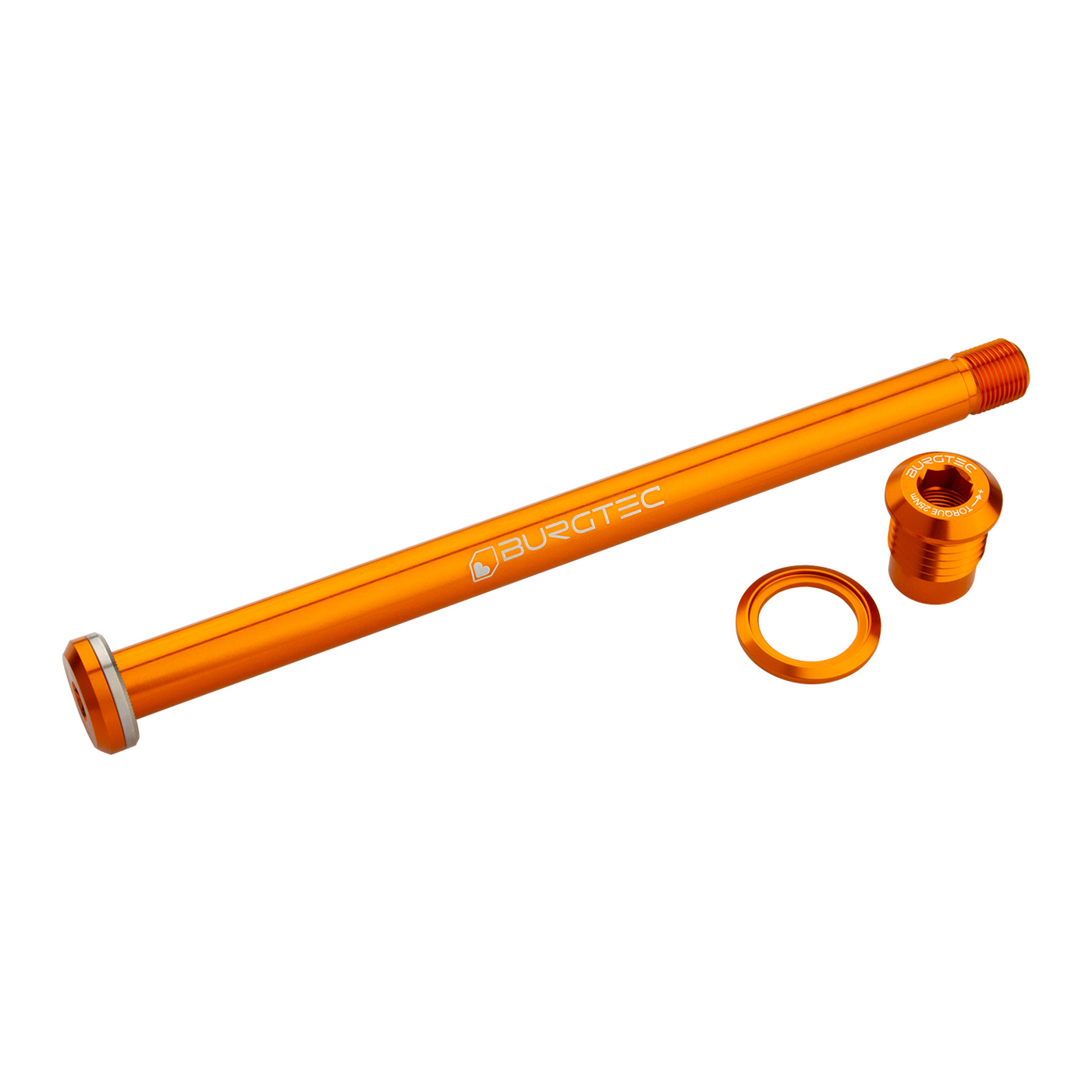 Burgtec Yeti Boost Rear Axle, 12x174mm, Iron Bro Orange