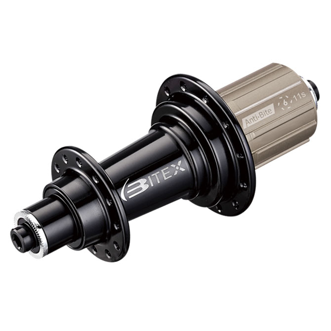 Bitex Hub Rear, Non-Disc (RAR12) QRx130, 28h, Black