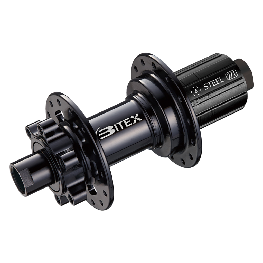 Bitex Hub Rear, 6B Disc (MTR12E) 12x142mm TA, HG, 32h, Black