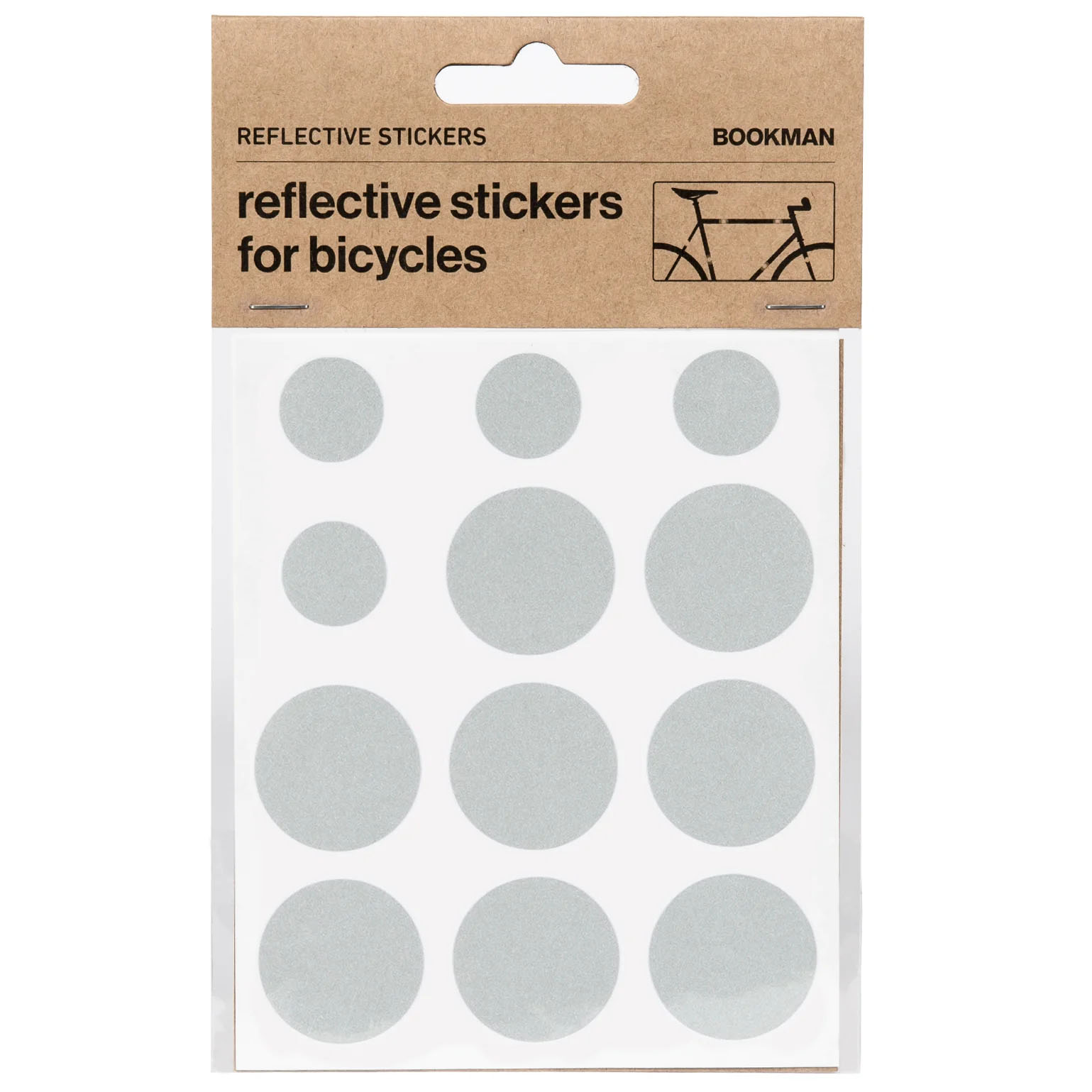 Bookman Visibility Reflective Stickers, Dots, White -