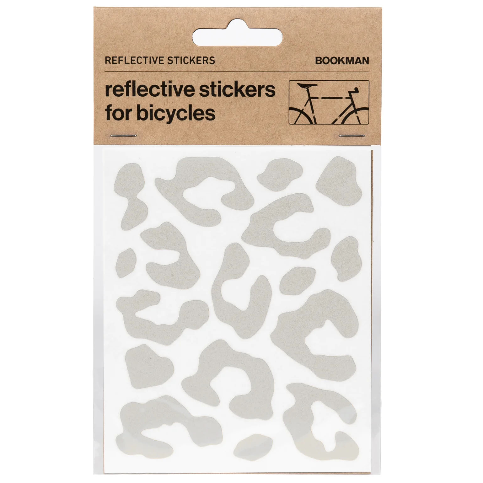 Bookman Visibility Reflective Stickers, Leopard, White