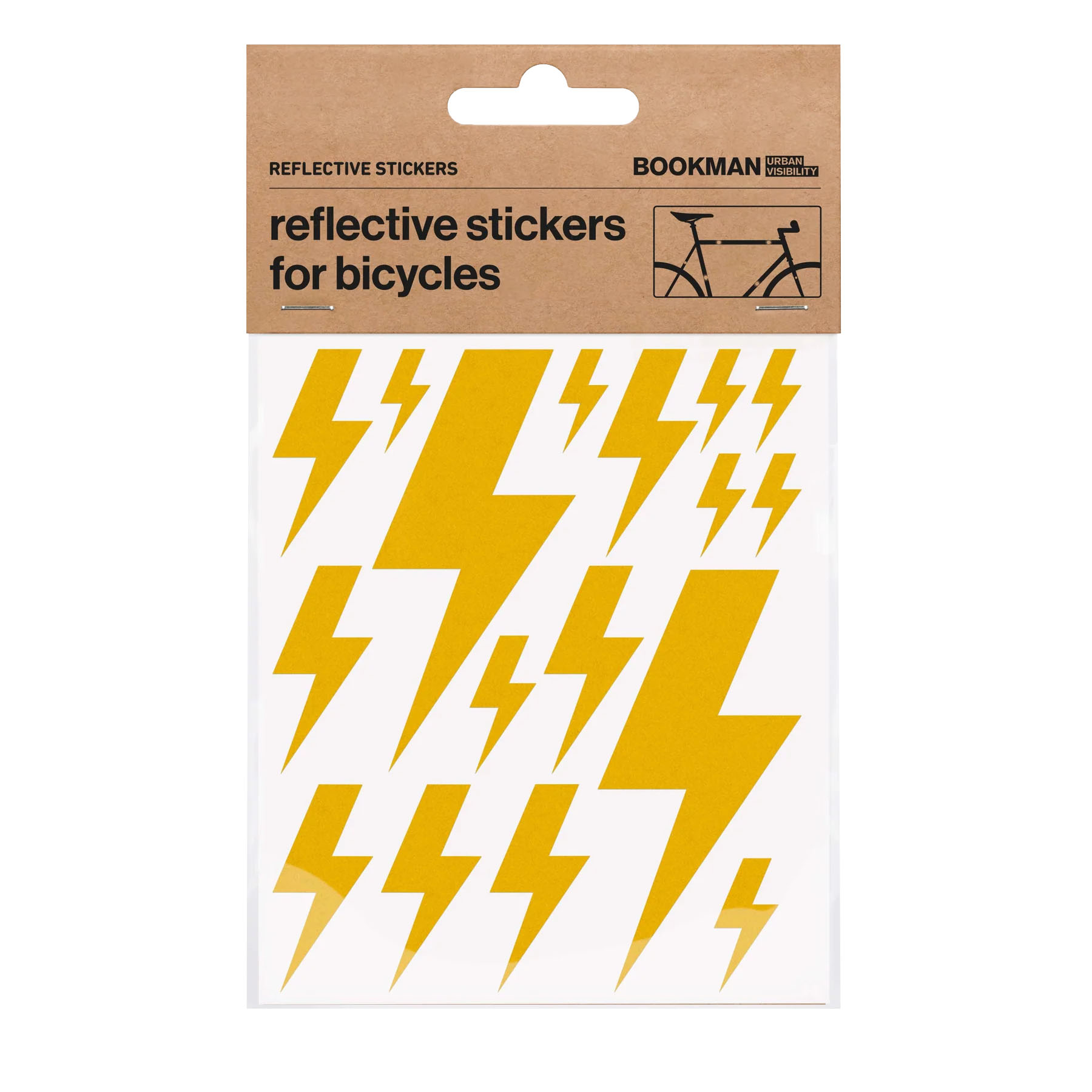 Bookman Visibility Reflective Stickers, Flash, Yellow