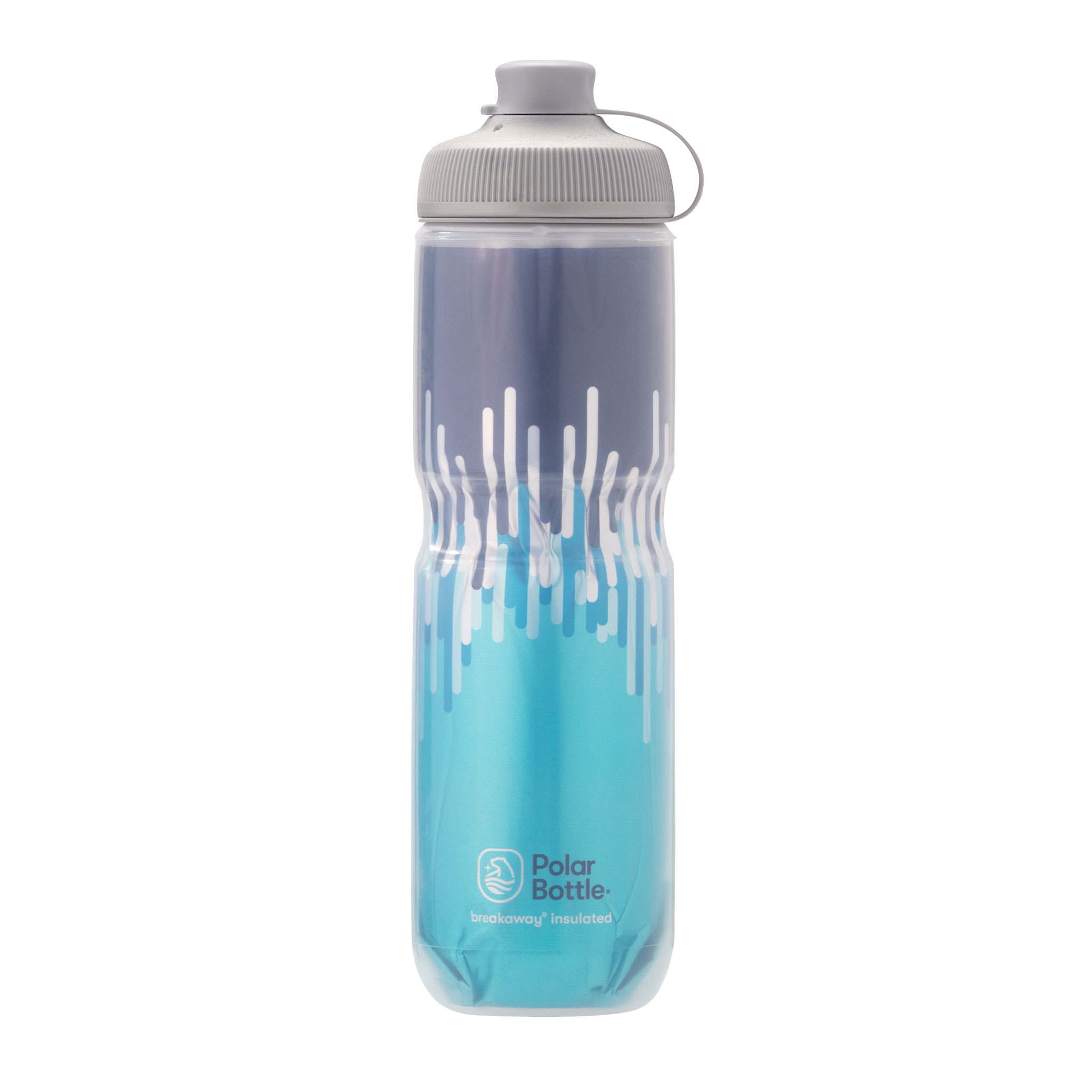 Polar Bottle Muck Insulated Water Bottle, Zipper Blue, 24oz 