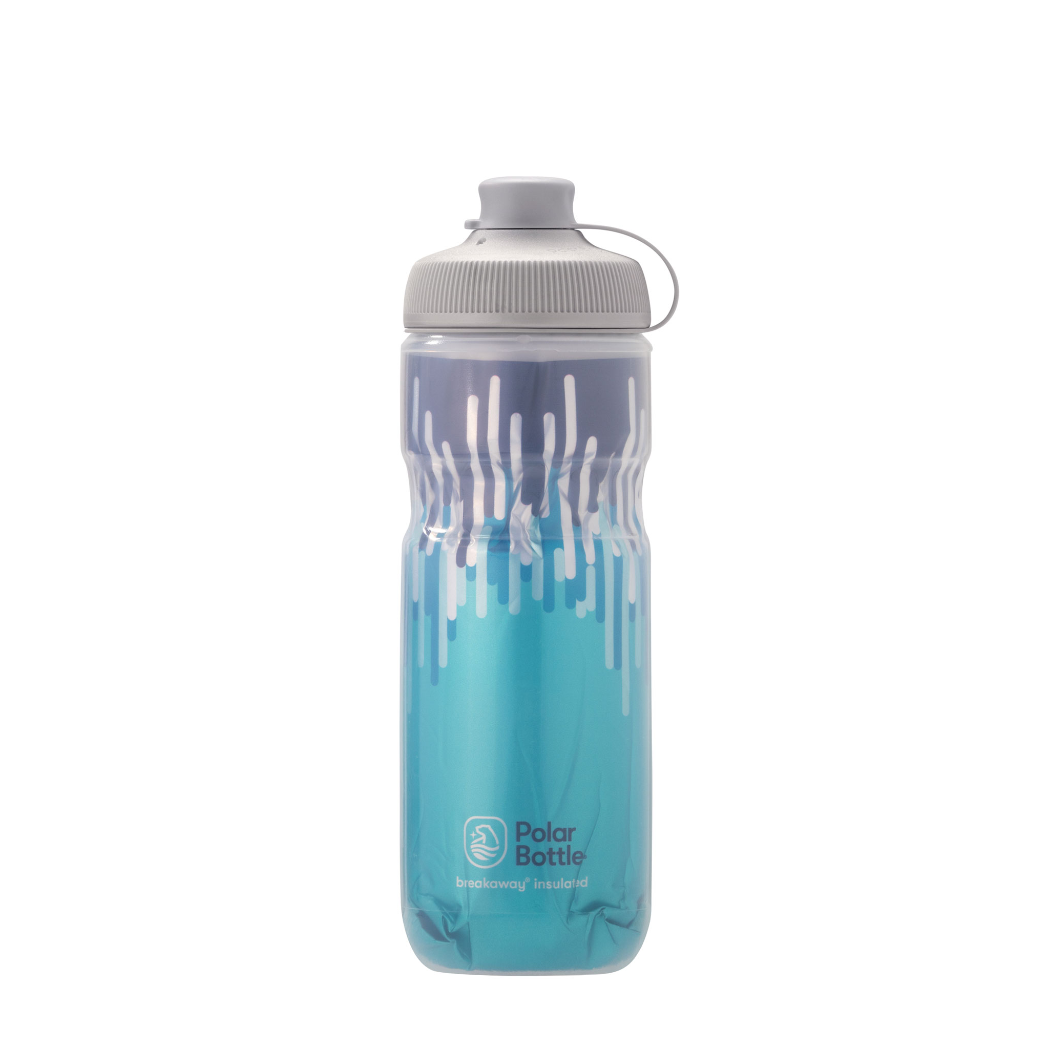 Polar Bottle Muck Insulated Water Bottle, Zipper Blue, 20oz 