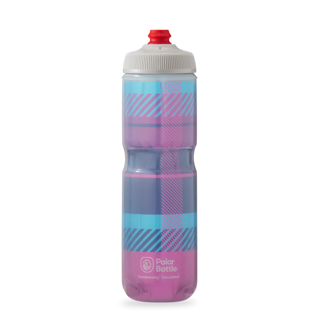 Polar Bottle Breakaway Water Bottle, Pink/Navy, 24oz 