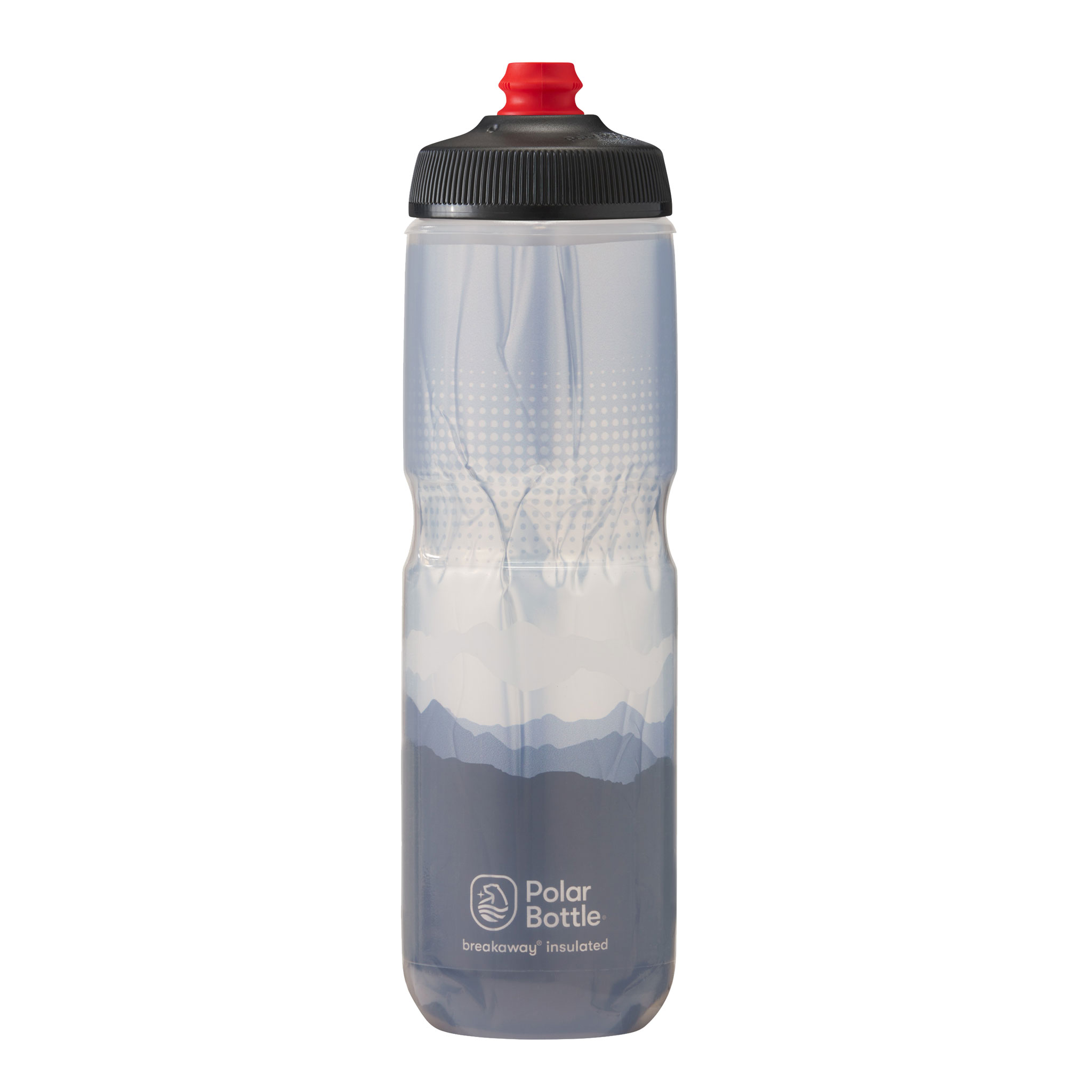 Polar Bottle Breakaway Water Bottle,Charcoal, 24oz 