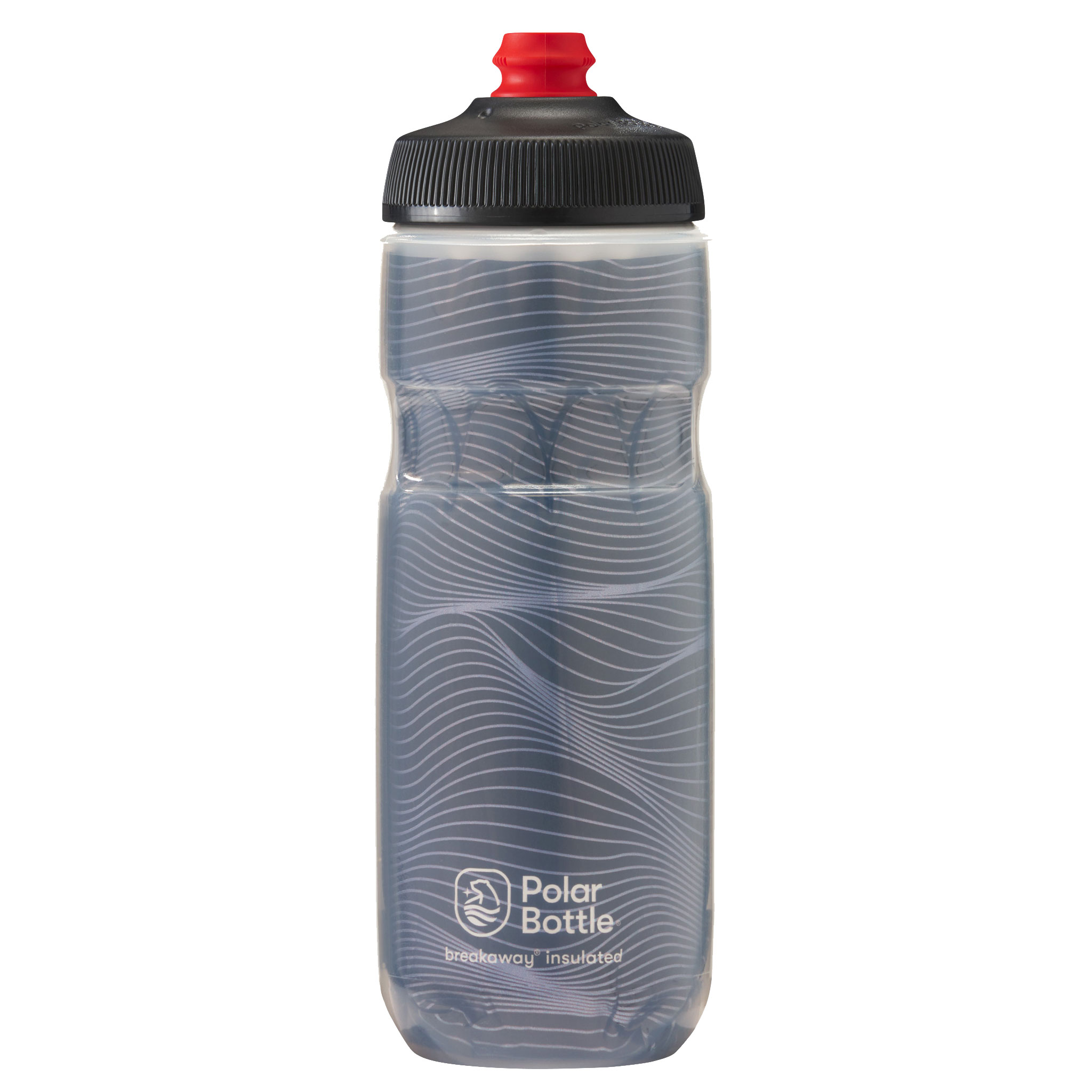 Polar Bottle Breakaway Water Bottle,Jersey Knit Charcoal, 20oz 