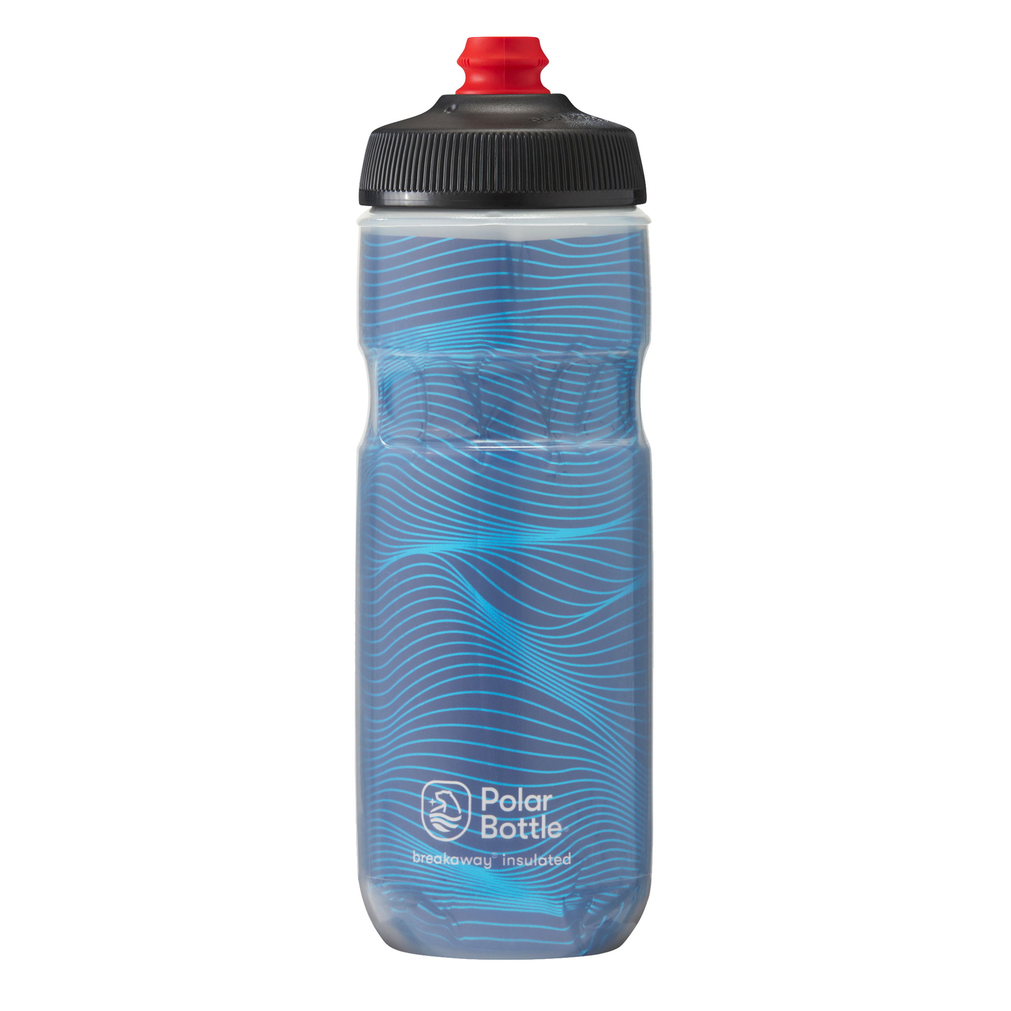 Polar Bottle Breakaway Water Bottle, Jersey Knit Blue, 20oz 