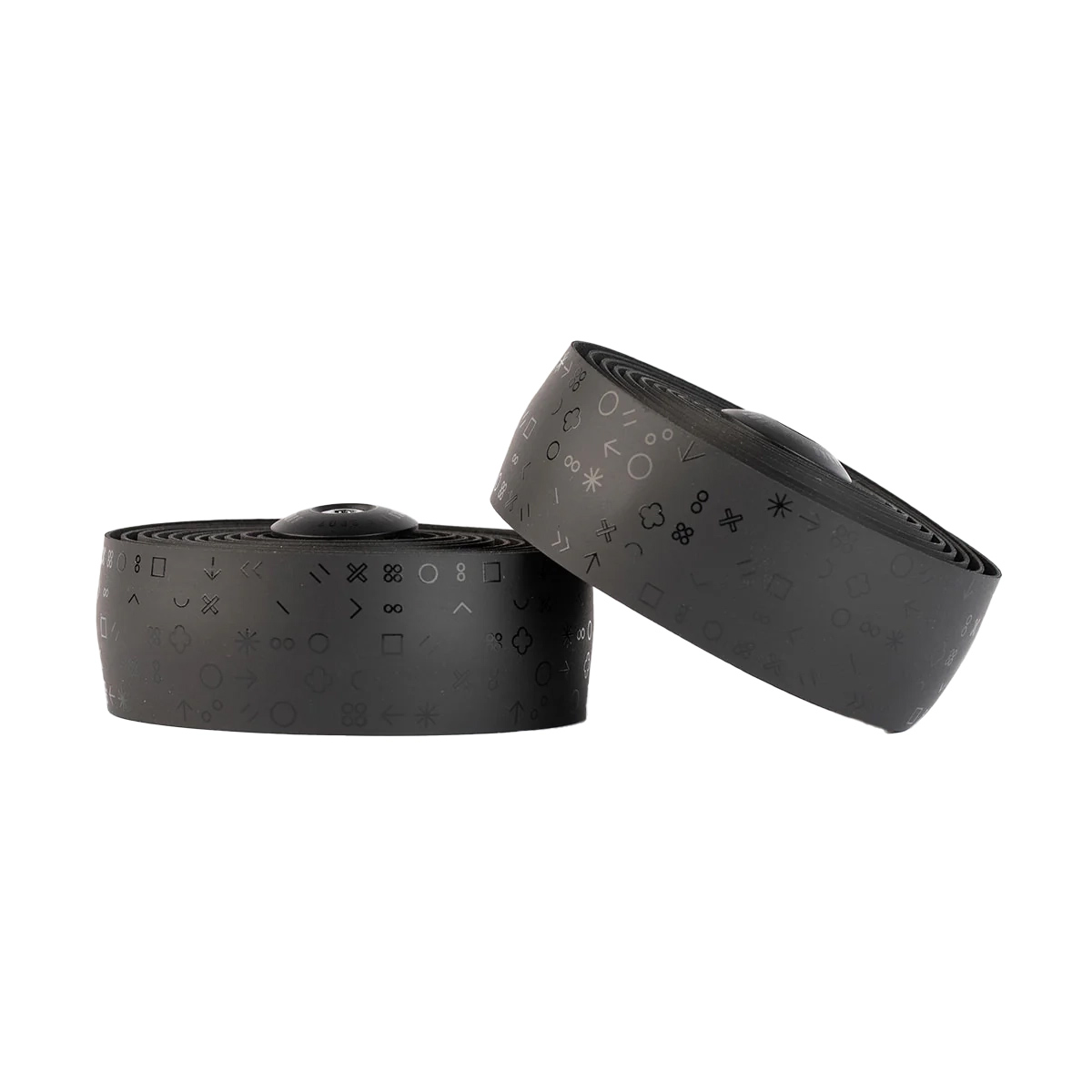 Burgh Classic Bar Tape, Hieroglyph Stealth, Black