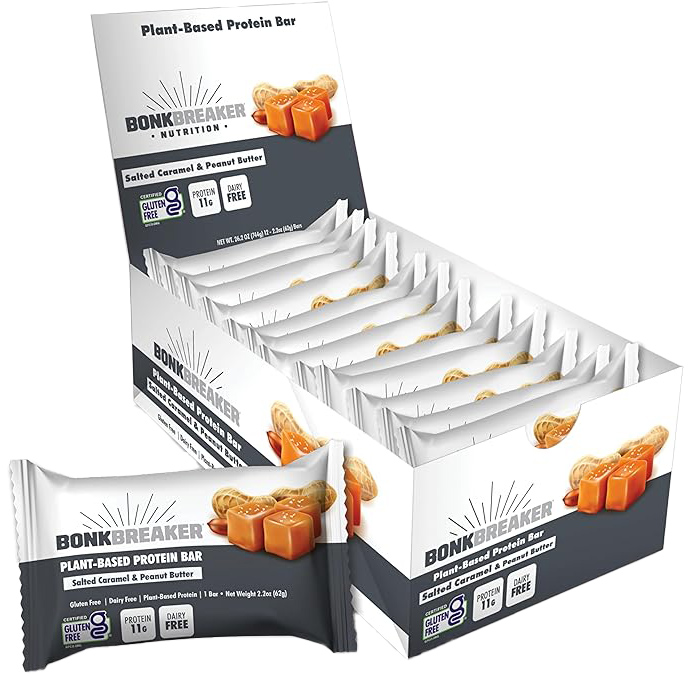 Bonk Breaker Protein Bar, Salted Caramel/Peanut Butter, 12/Count