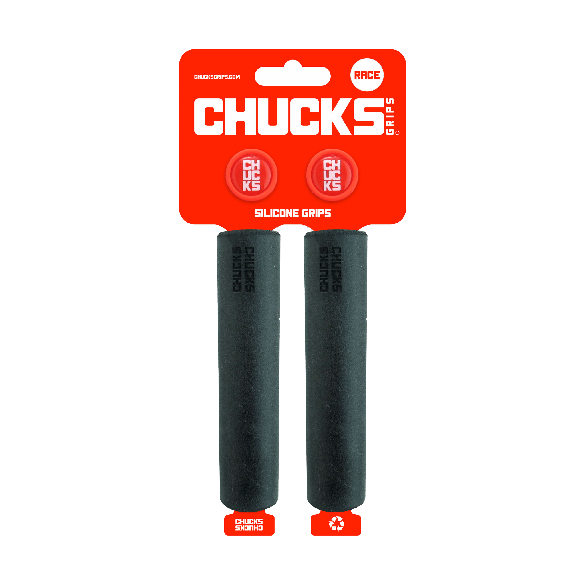 Chucks Grips Race Grips 130mm x 25.5mm, Black