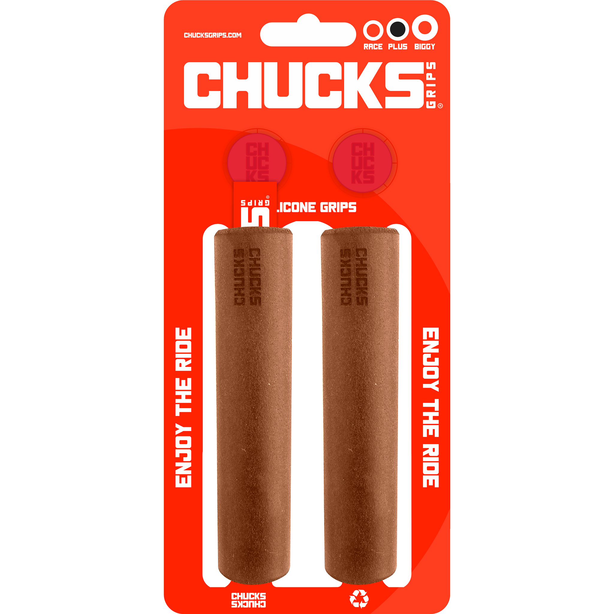 Chucks Grips Plus Grips 130mm x 27.5mm, Brown