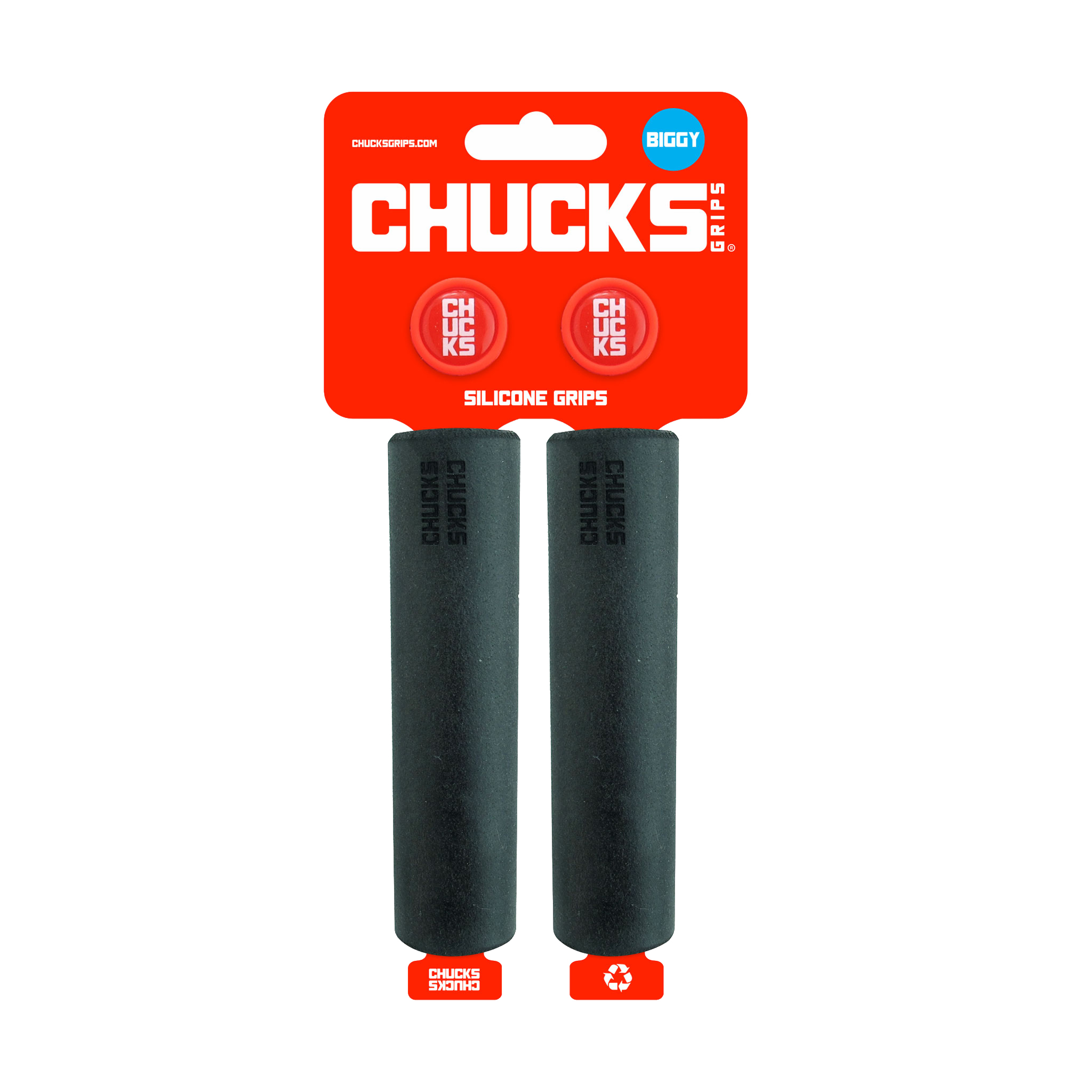 Chucks Grips Biggy Grips 130mm x 29.5mm, Black