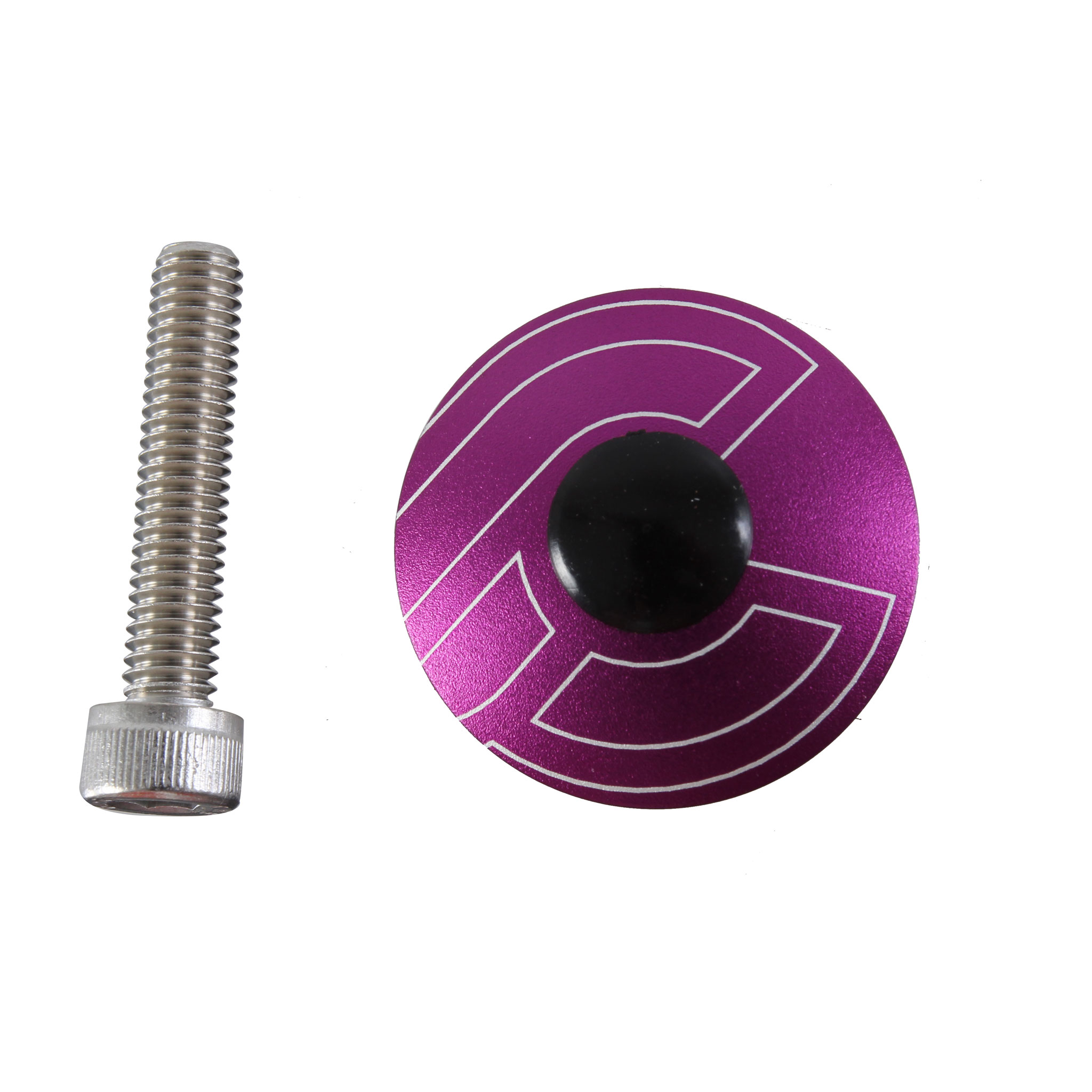 Cinelli Top Cap Kit, Cinelli, 1-1/8" Alloy Steerers, Purple